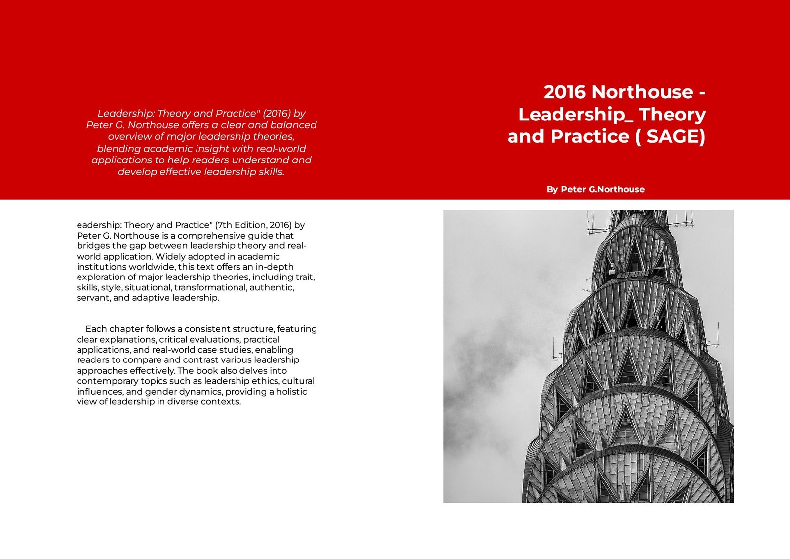 2016 Northouse - Leadership_ Theory and Practice ( SAGE)